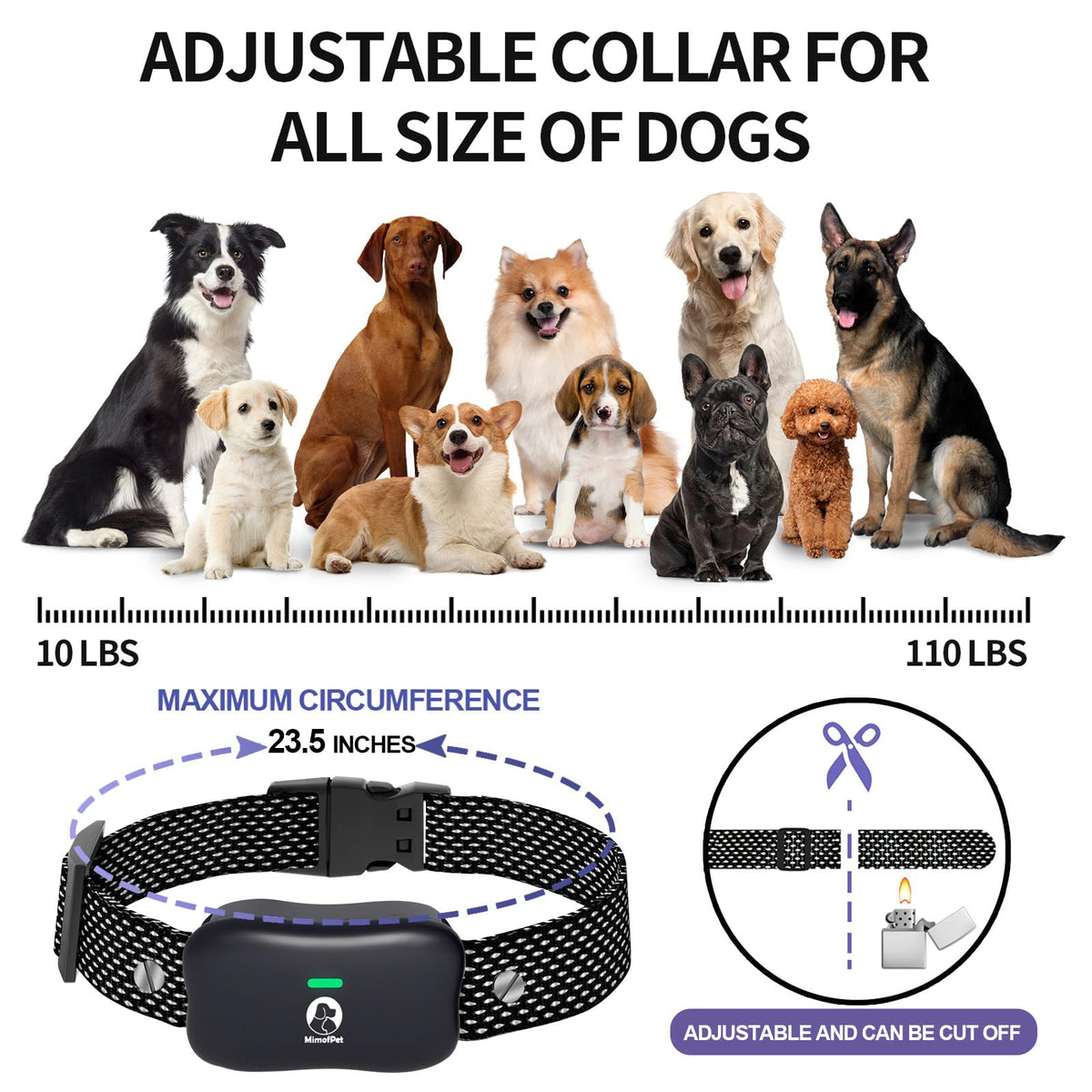 Wireless Dog Fence for 2 Dogs with Waterproof Collar S4619