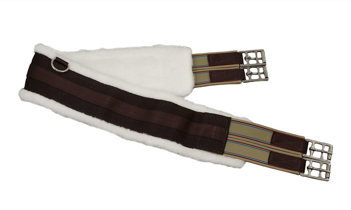 Fleece English Girth with Double Elastic N711187