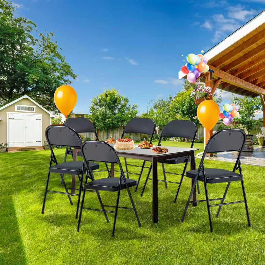 10 Pack Folding Chairs with Cushion W978