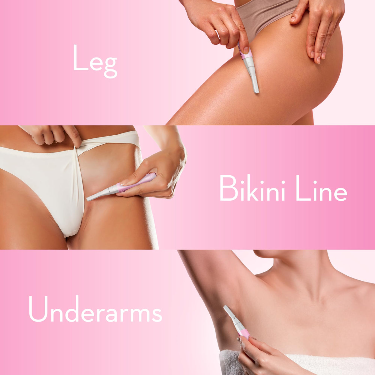 Pink Electric Facial Hair Remover with 2 Replaceable Blade U83236