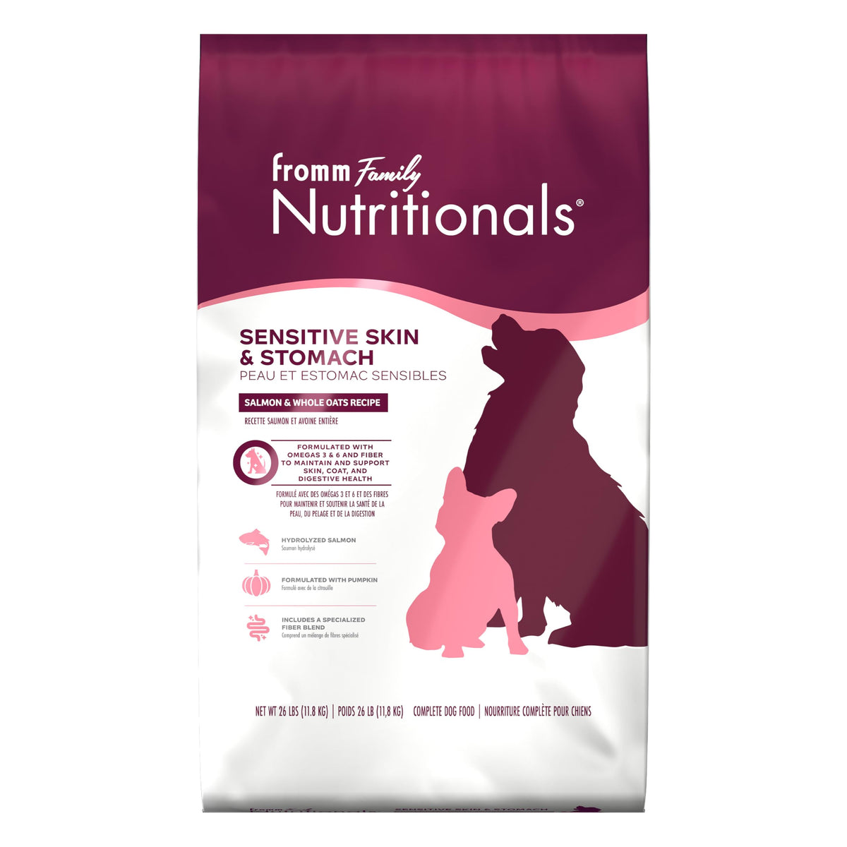Salmon & Whole Oats Dry Dog Food 26 lb R21809