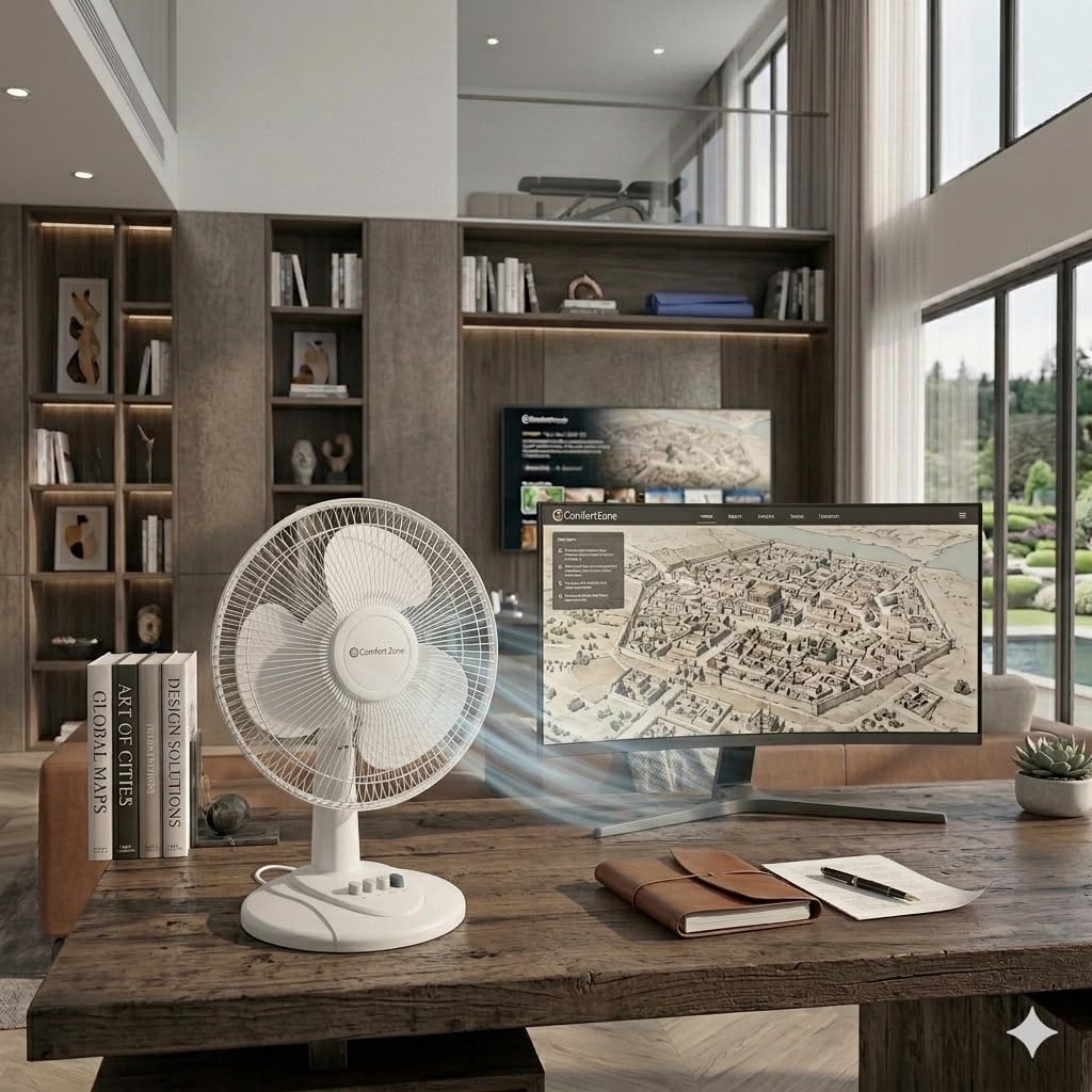 16 inch 3 Speed Oscillating Table Fan P973