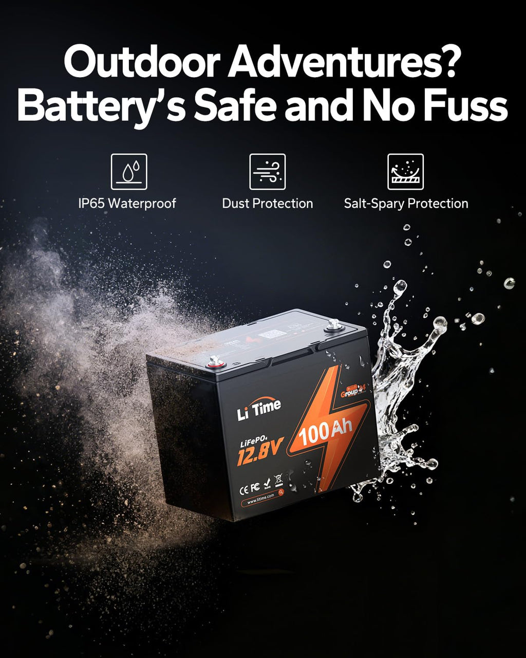 12v 100Ah LiFePO4 Lithium Battery J87260