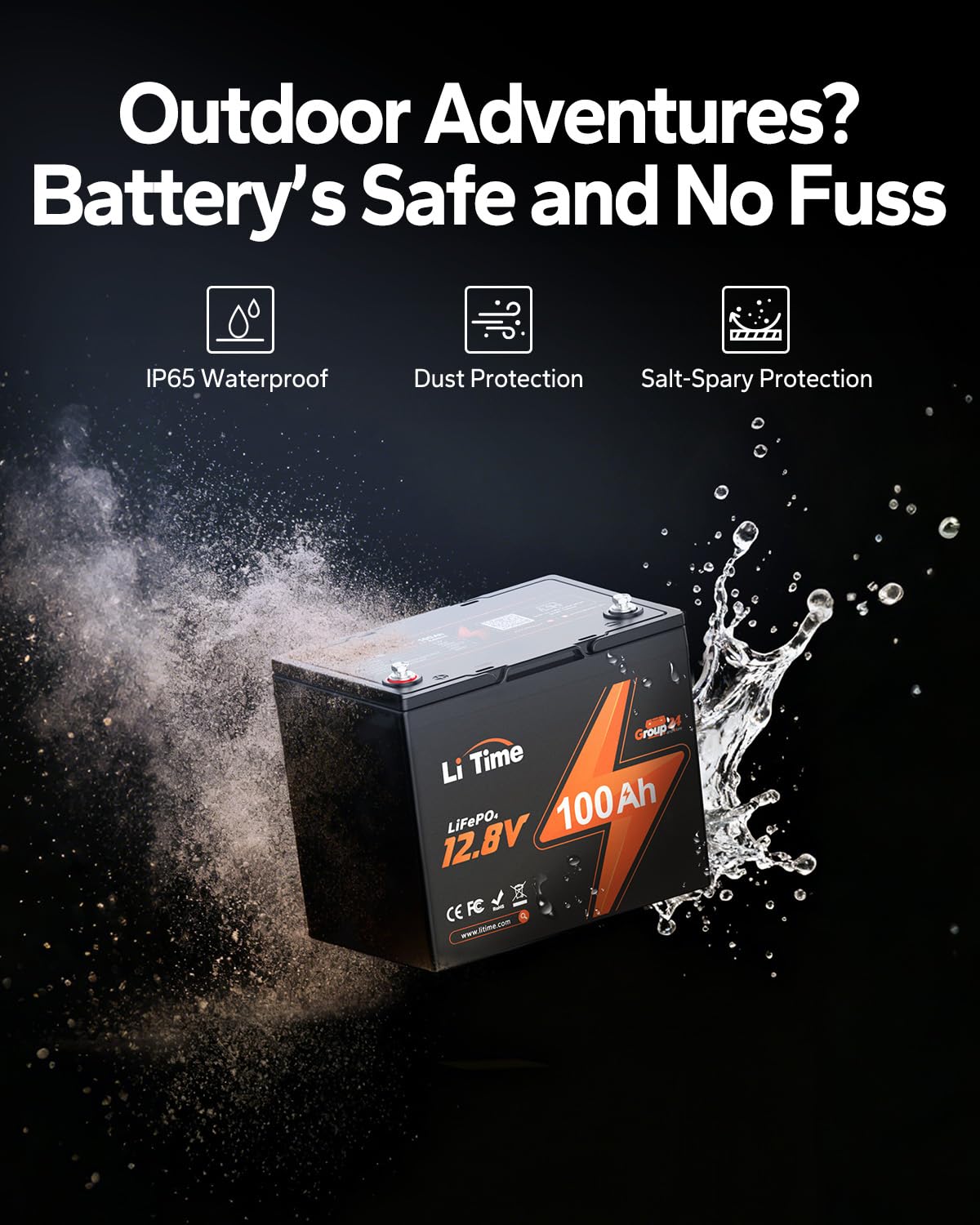 12v 100Ah LiFePO4 Lithium Battery J87260