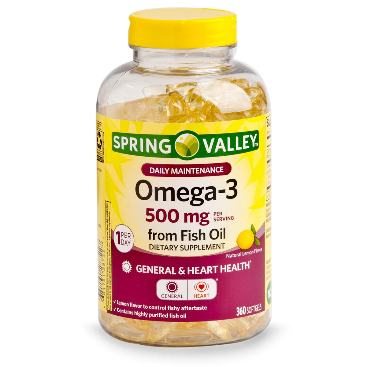 Omega-3 500 mg Fish Oil Softgels L930