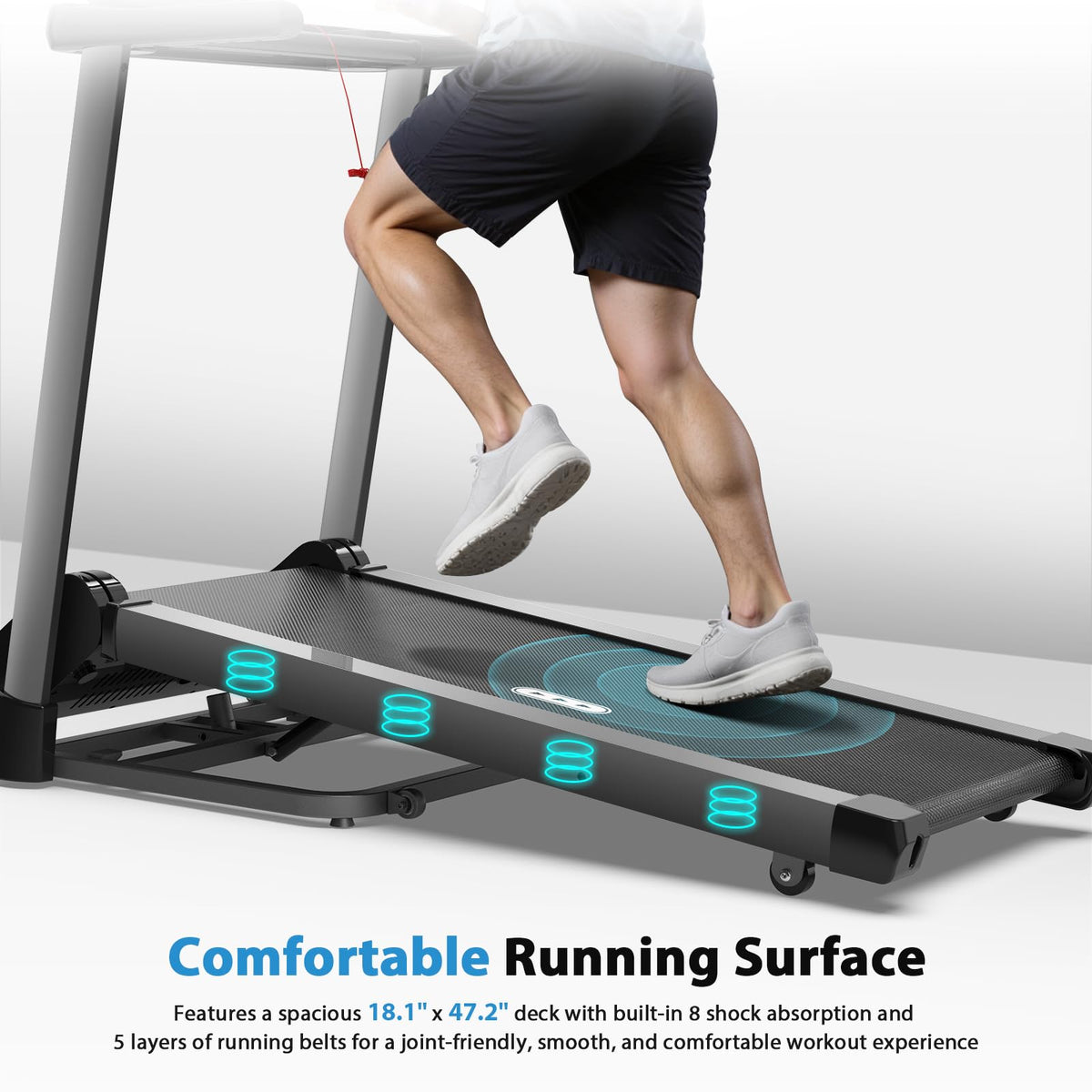 Treadmill with Auto Incline 450 LBS Capacity U35760
