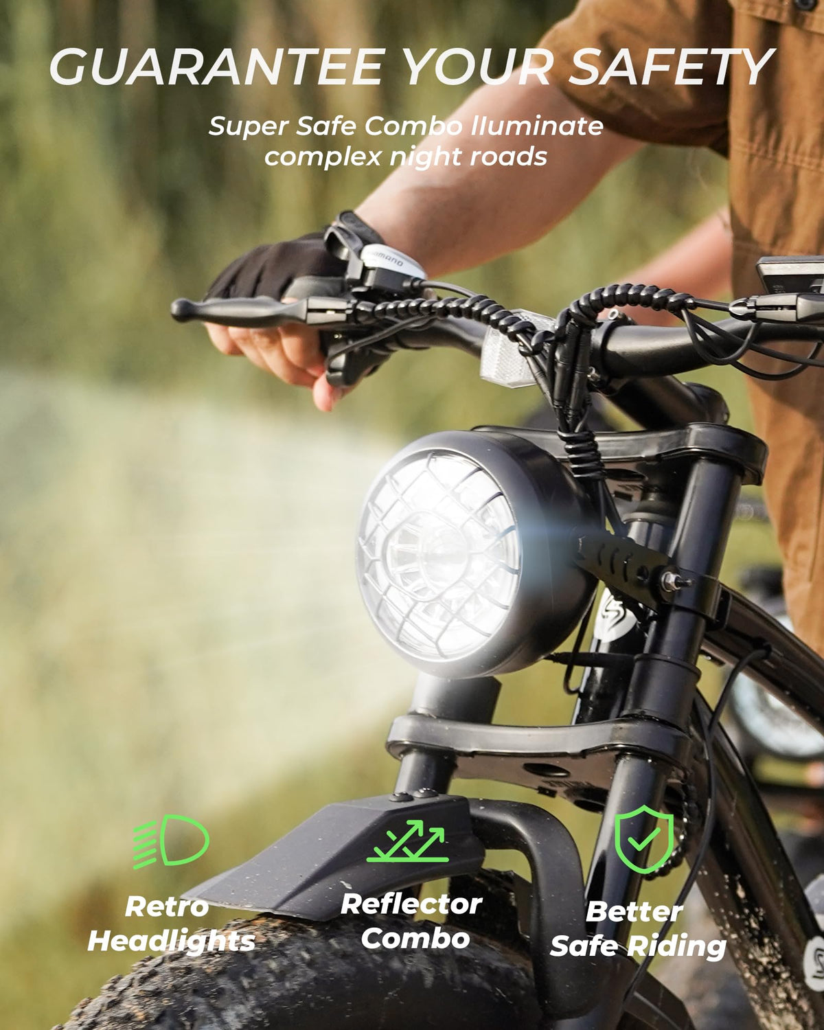 1000W 22 MPH 20"x4" Fat Tire Electric Bike O961412