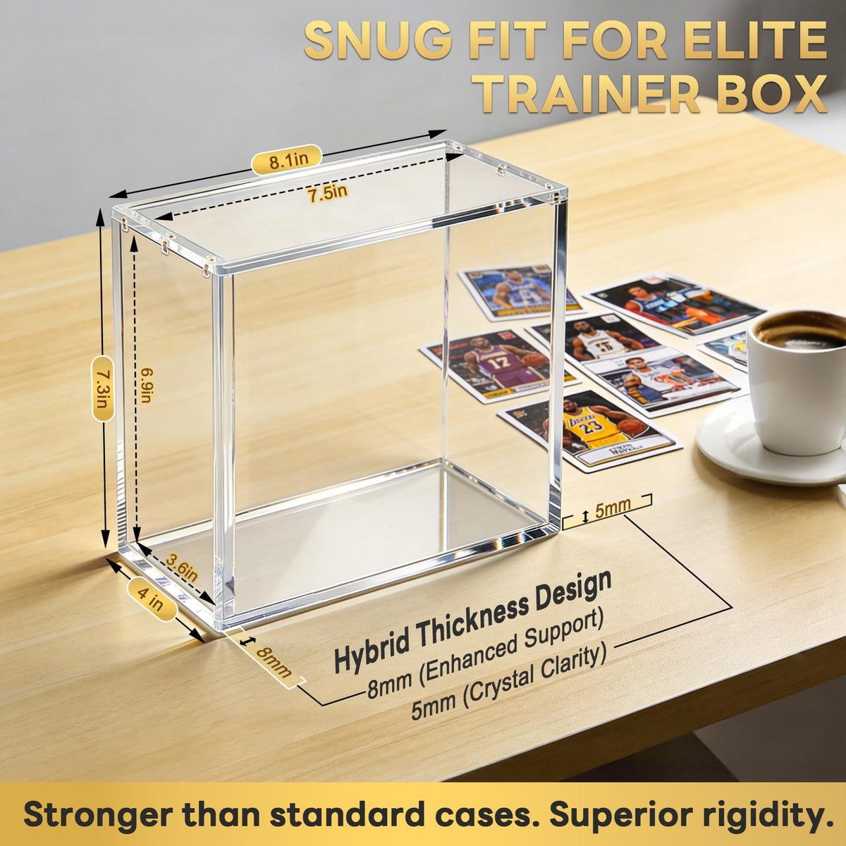 4 Pack Acrylic Case with Magnetic Lid V74729