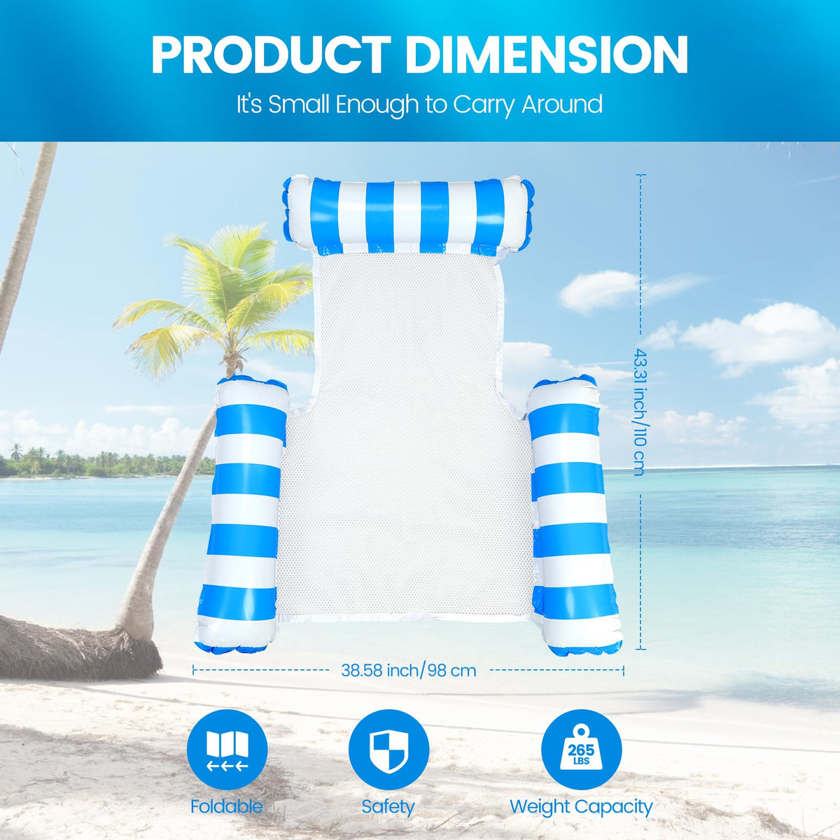 2 Pack Inflatable Pool Floats Z867