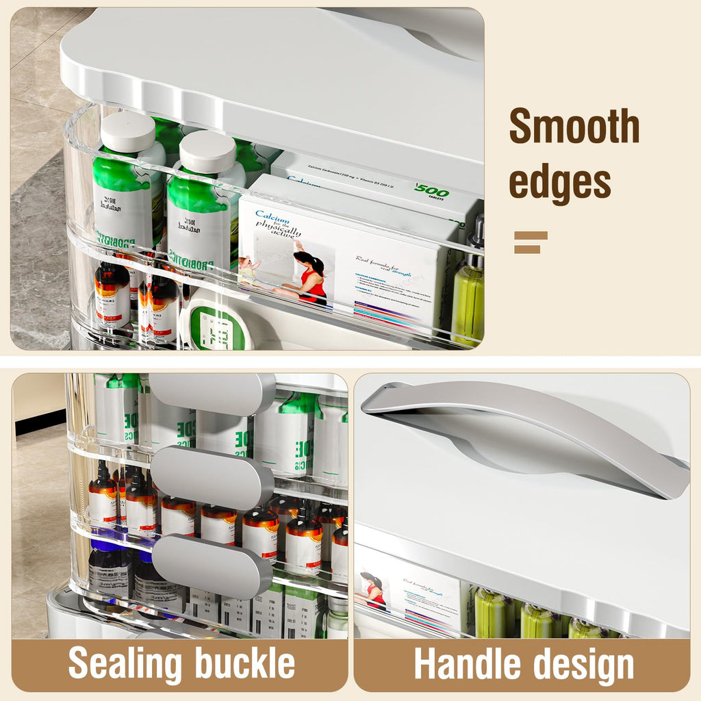 3-Tier Portable Medicine Organizer U8911