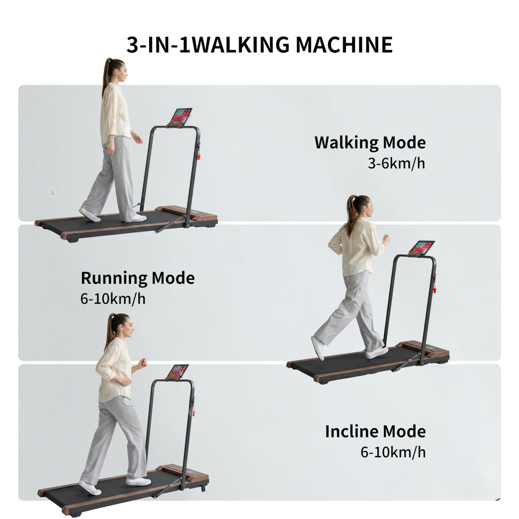2 in 1 Under Desk Treadmill 2.5HP Portable Treadmill X813