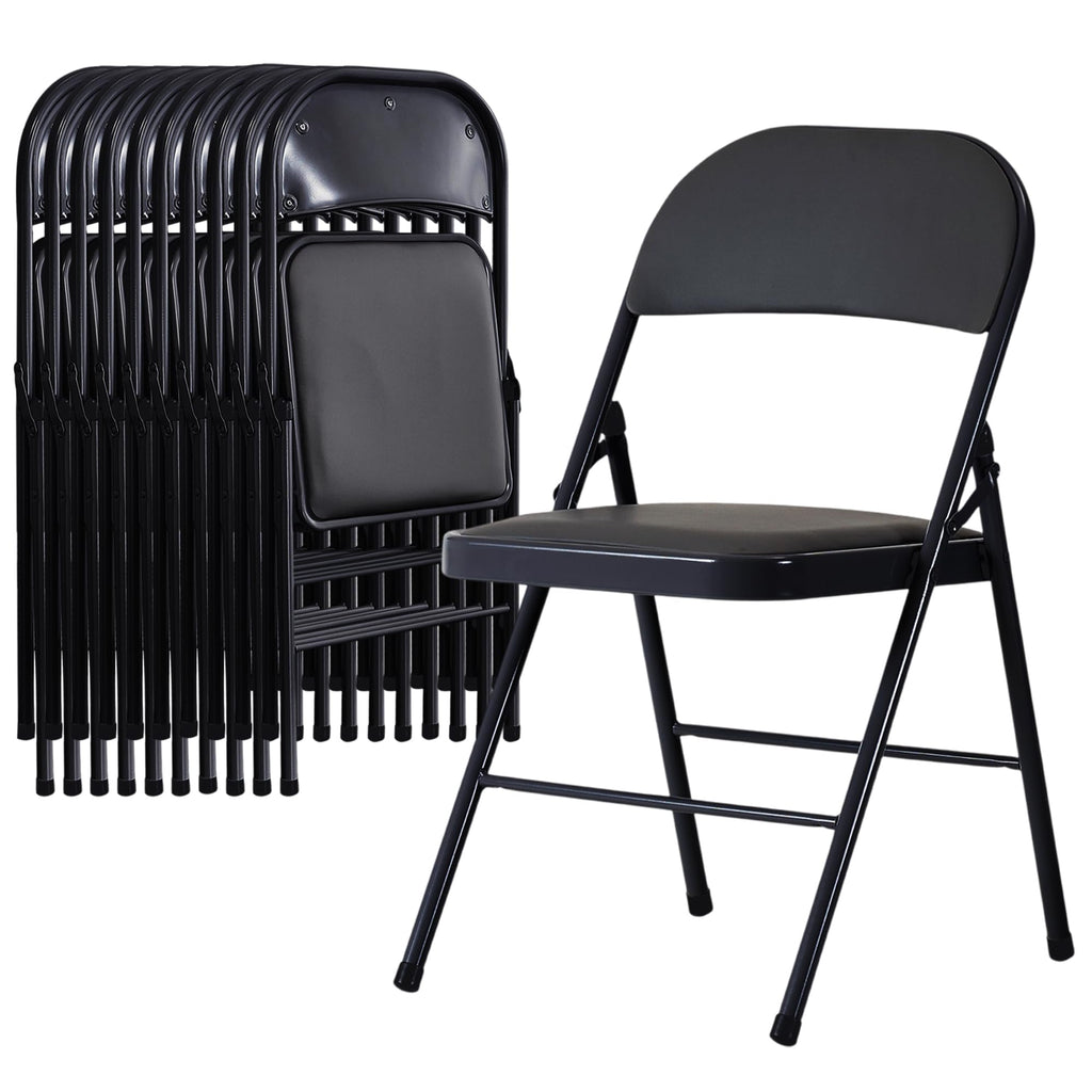 10 Pack Folding Chairs with Cushion W978
