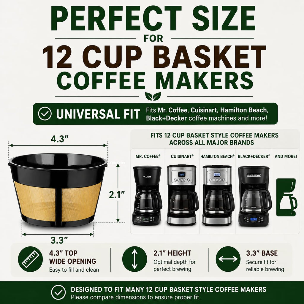 12 Cup Reusable Coffee Filter B163