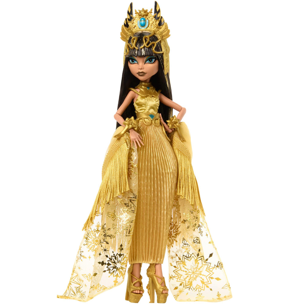 Collectible Doll in Golden Gown with Fringe Shawl S5990