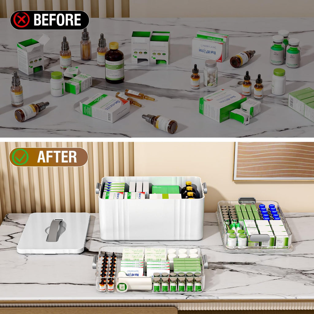 3-Tier Portable Medicine Organizer U8911