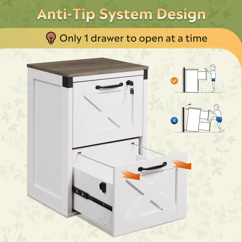 2-Drawer File Cabinet with Lock G413198