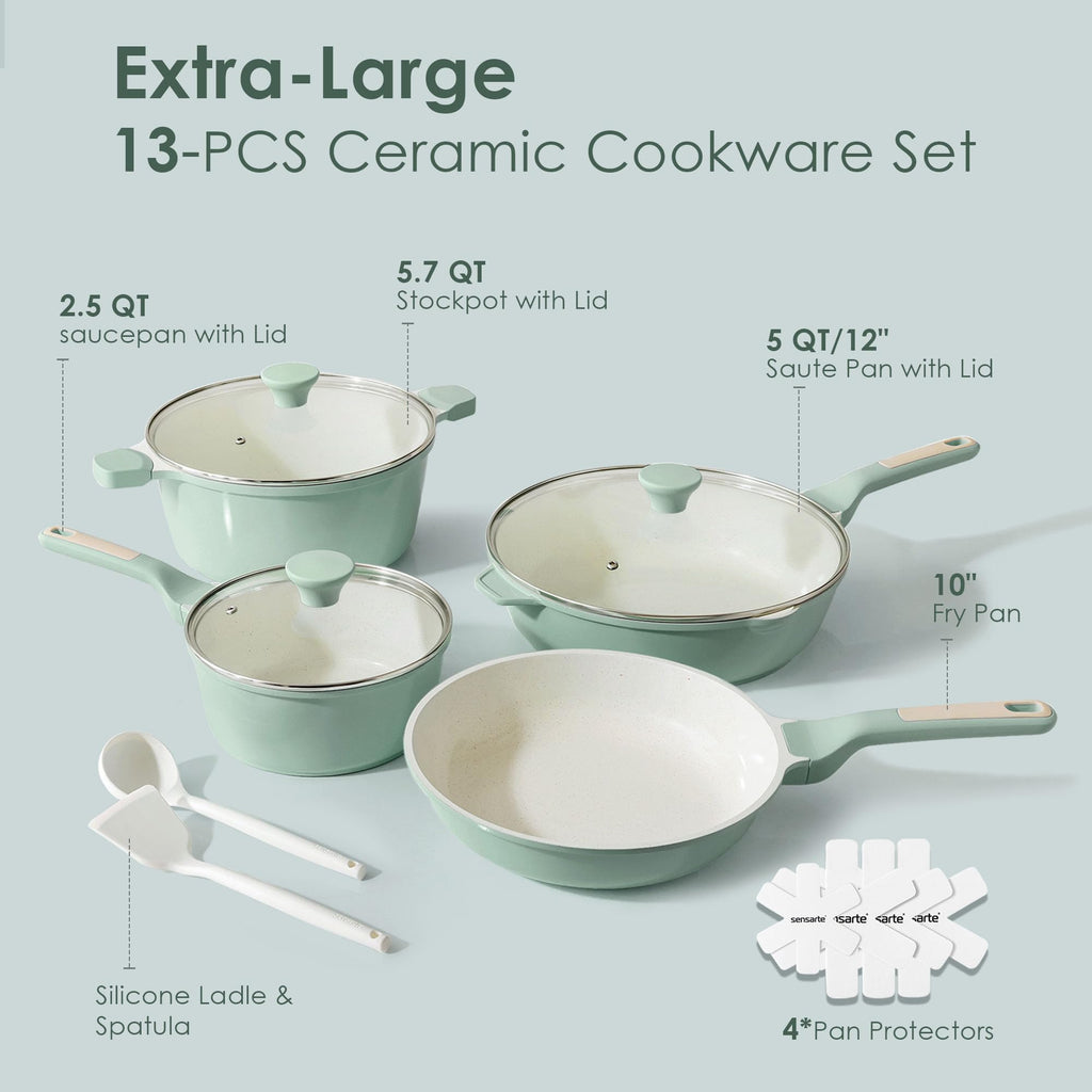 13-Piece Nonstick Ceramic Cookware Set H321889