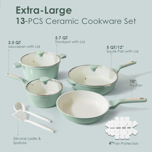 13-Piece Nonstick Ceramic Cookware Set H321889