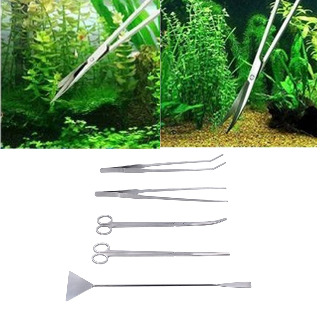 5-in-1 Stainless Steel Aquarium Maintenance Kit Q880348
