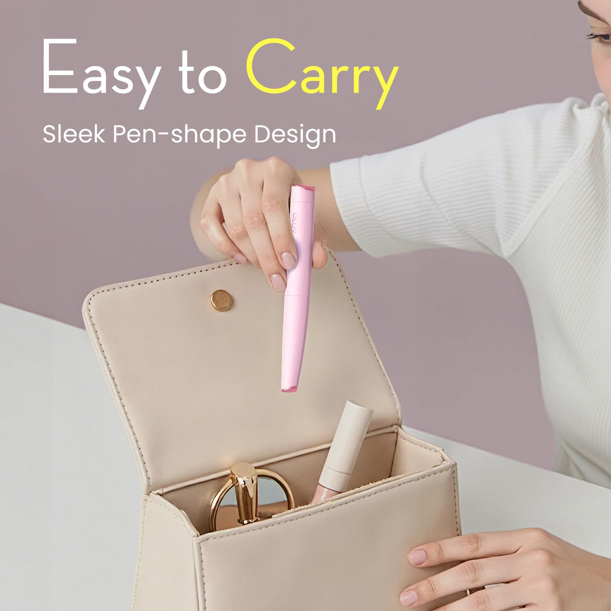 Pink Electric Facial Hair Remover with 2 Replaceable Blade U83236