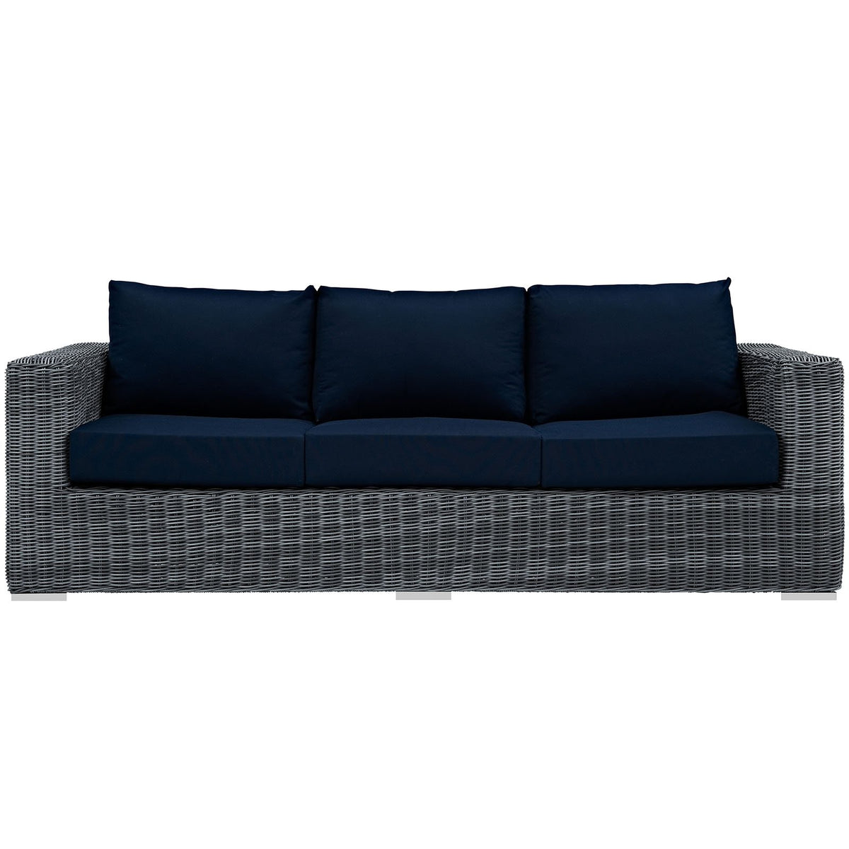 Wicker Rattan Outdoor Patio Sofa Q59943