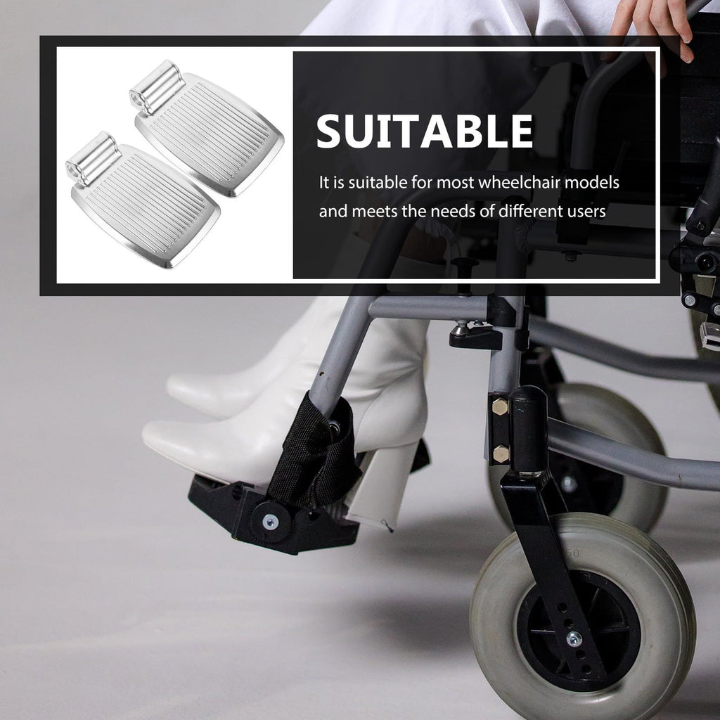 Heavy-Duty Aluminum Alloy Wheelchair Footrest Pair A705681