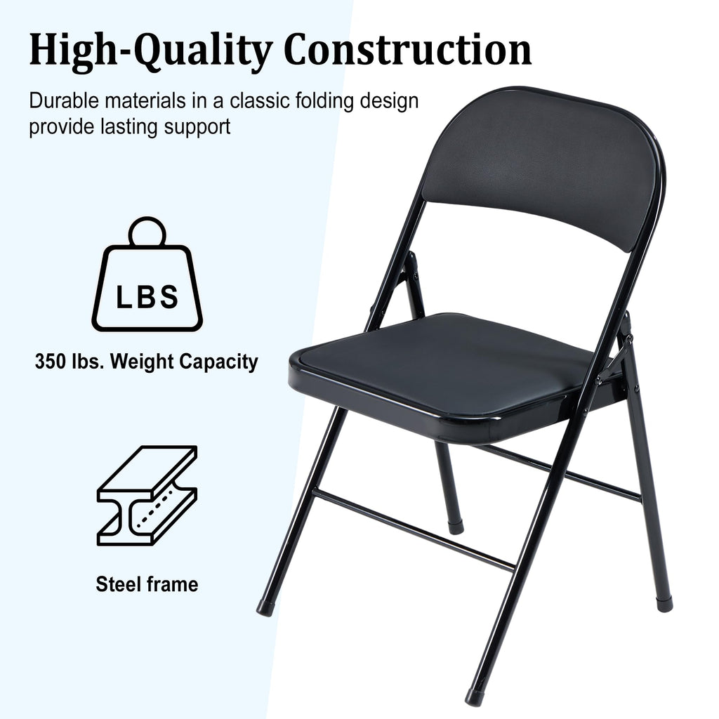 10 Pack Folding Chairs with Cushion W978