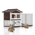 60" Wooden Rabbit Hutch L1729