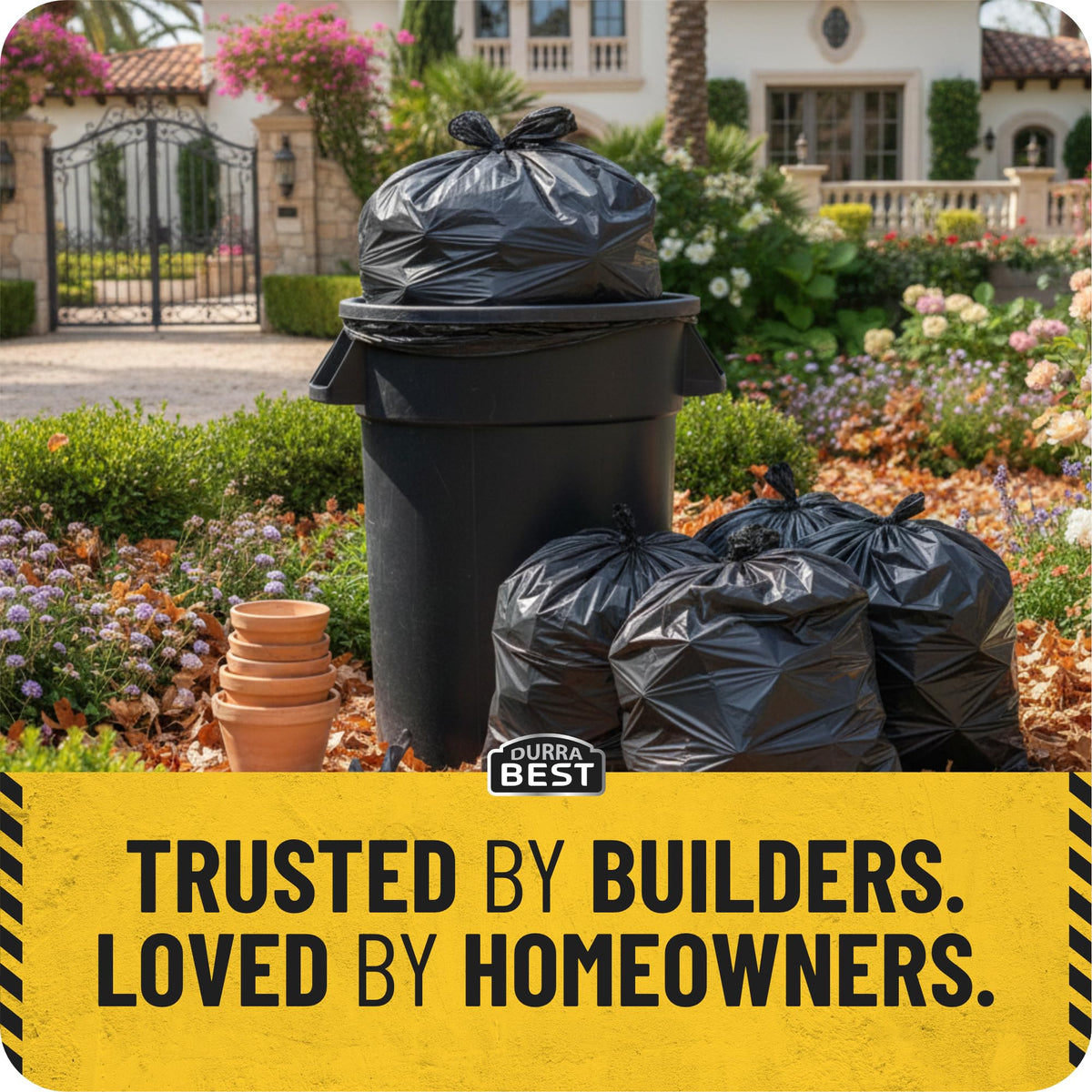 55 Gallon 2 Mil Black Heavy-Duty Trash Bags Q742137
