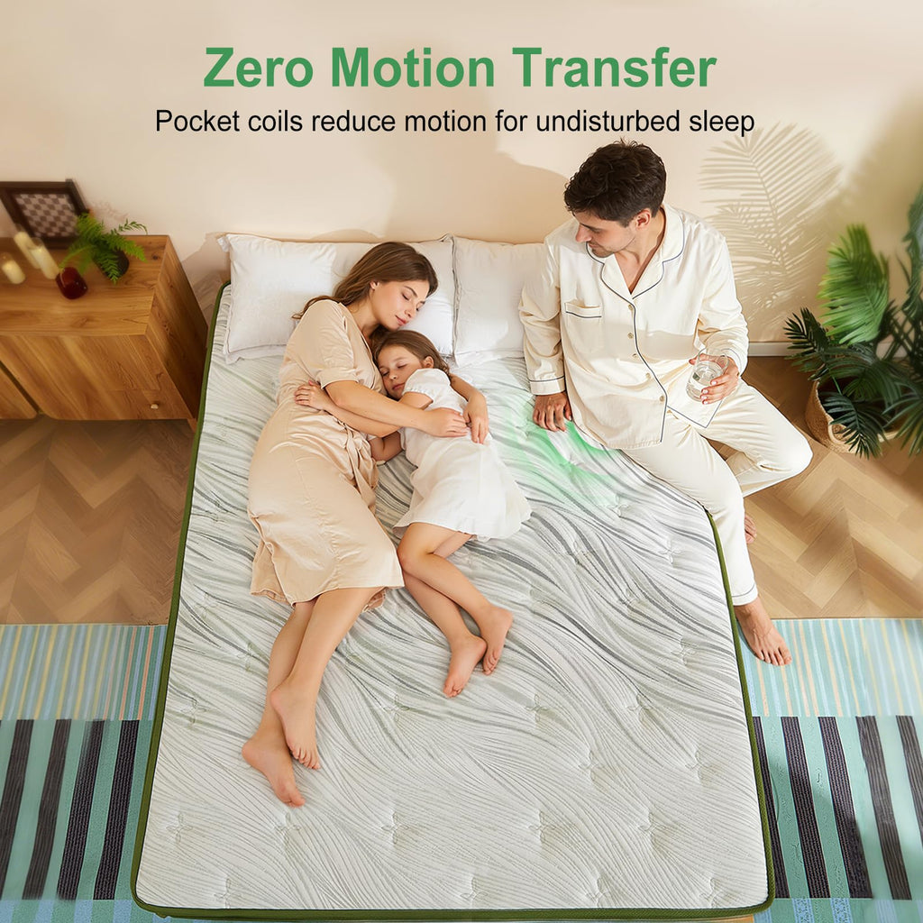 14 Inch Hybrid Memory Foam Full Size Mattress I980