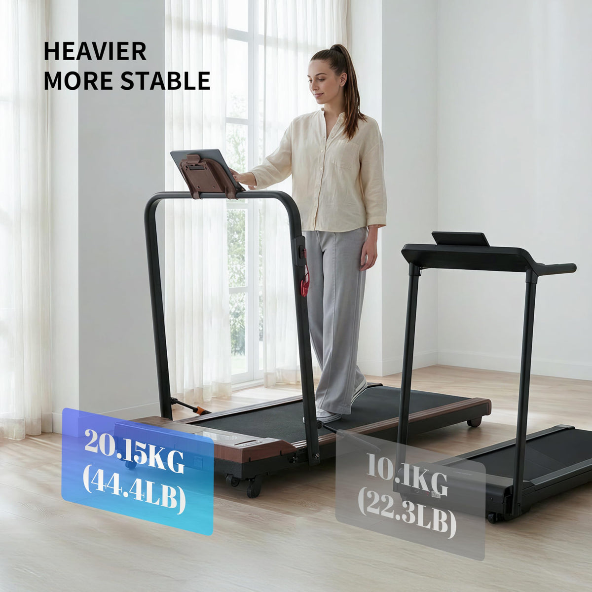 2 in 1 Under Desk Treadmill 2.5HP Portable Treadmill X813