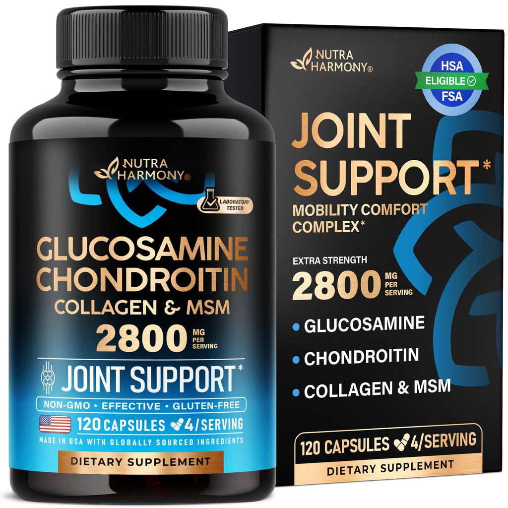Glucosamine Chondroitin MSM Collagen 2800 mg 120 Caps V930199