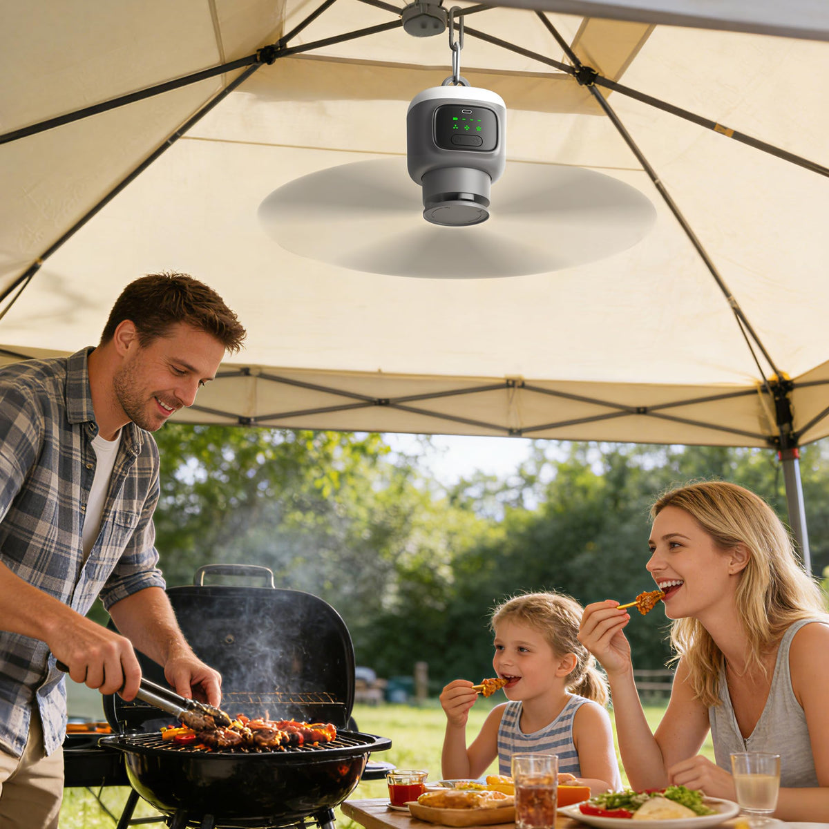 Portable Ceiling Fan with Light W67615