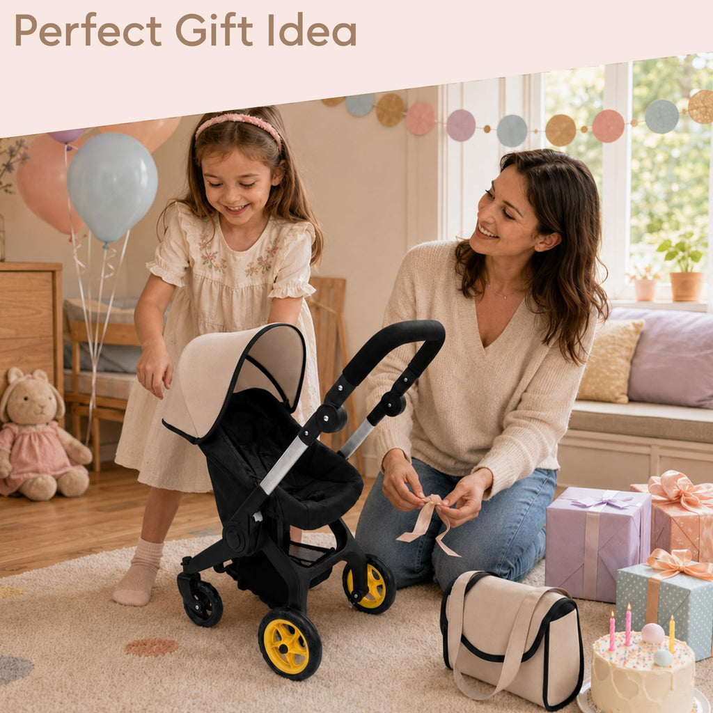 Convertible 2-in-1 Doll Stroller and Car Seat X36696