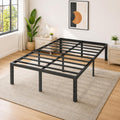 14 Inch Queen Metal Platform Bed Frame with Underbed Storage K525