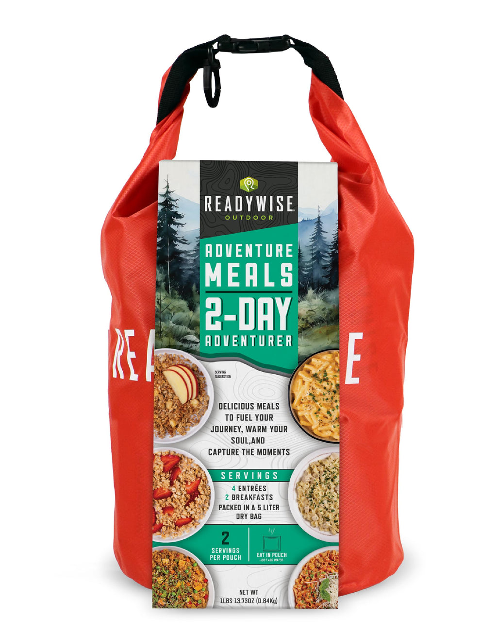 2 Day Camping Meal 12 Servings Freeze Dried Survival Food Kit W7318