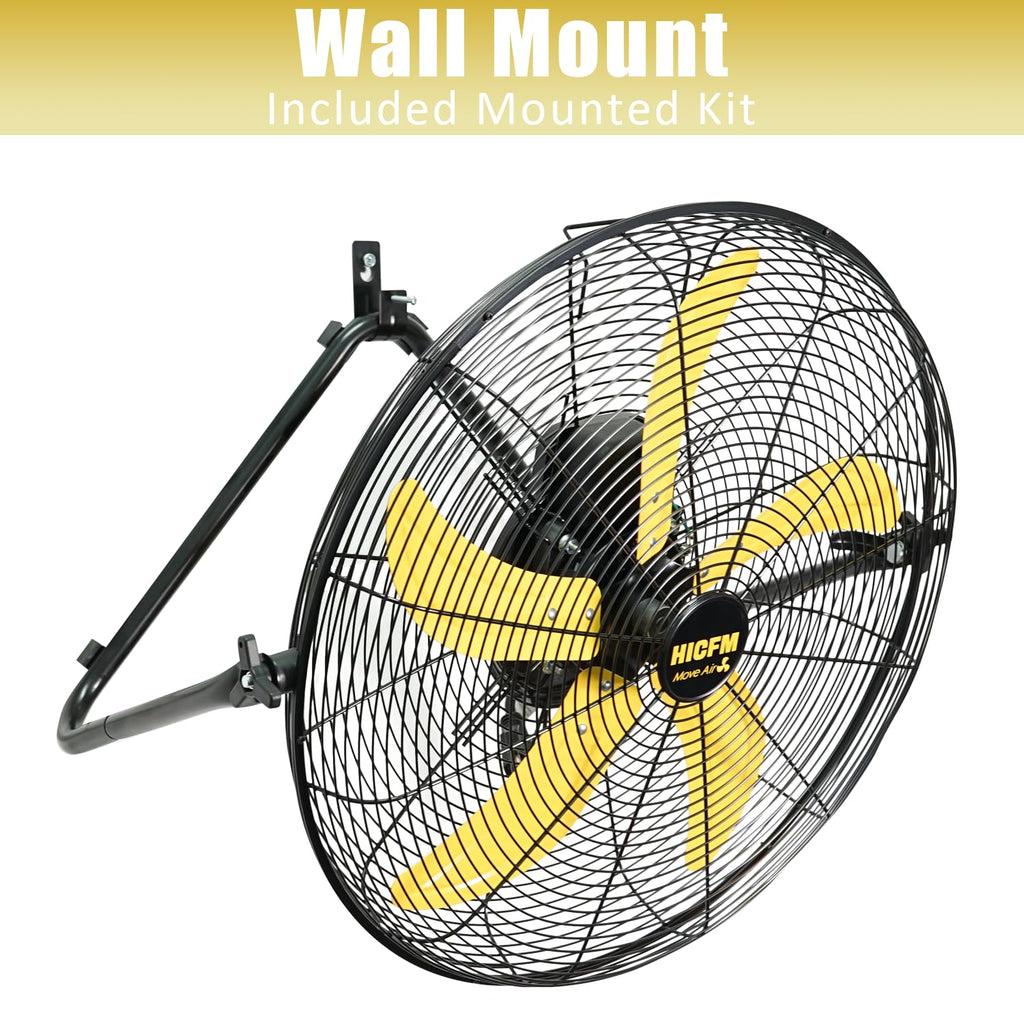2 Pcs 20-inch 5300 CFM High Velocity Metal Floor Fan O859022