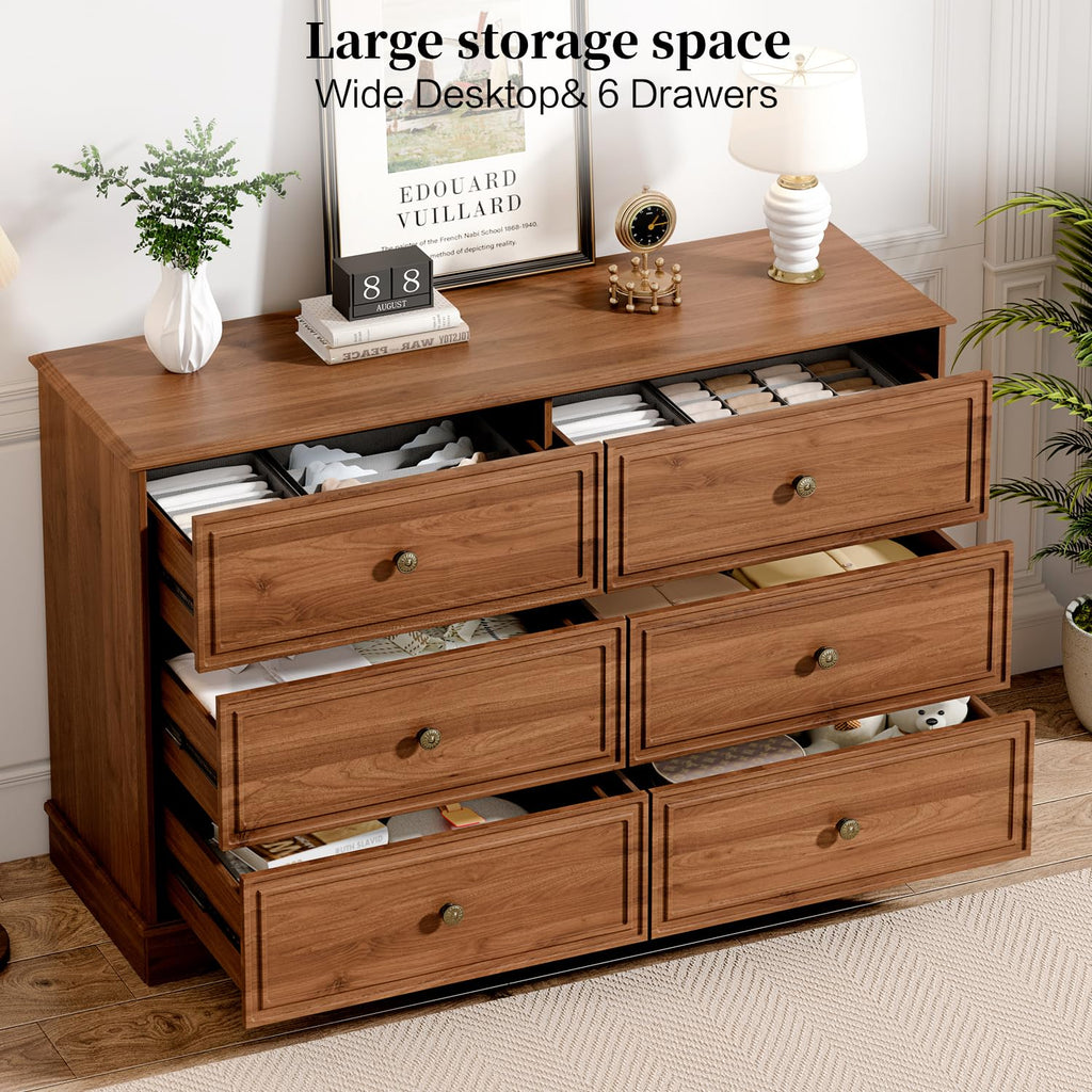 Chestnut 6 Drawer Chest of Drawers N906200