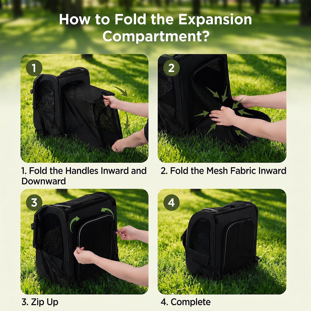 Expandable Cat Backpack Carrier with Breathable Mesh M827