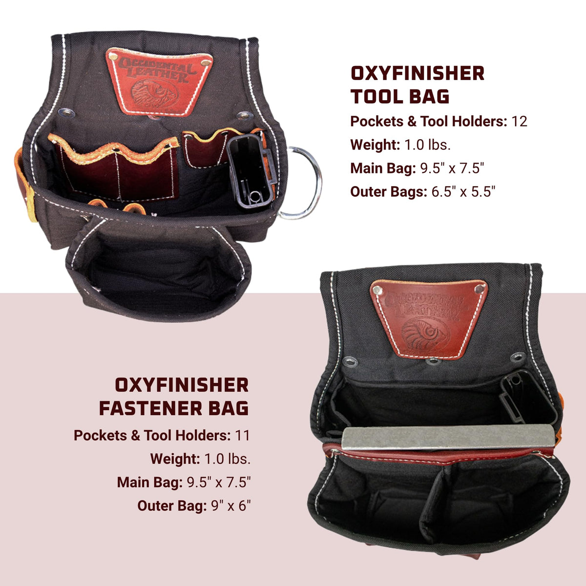 Leather Tool Belt Set with 25 Pockets N460565