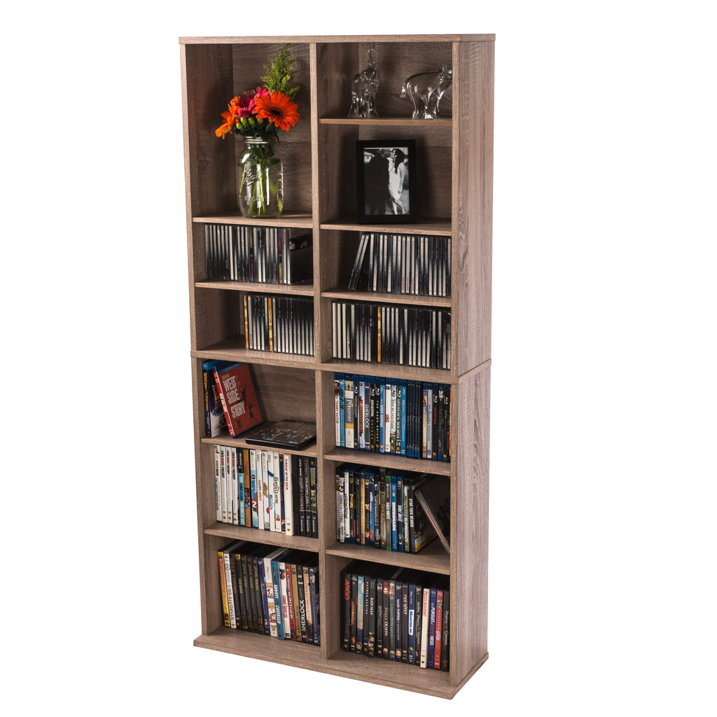 Weathered Oak Media Storage Cabinet T3583