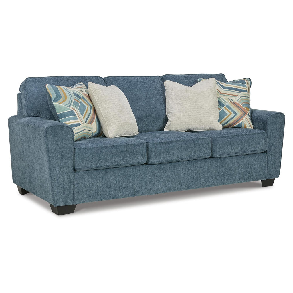 Blue Chenille 3 Seater Couch W175432