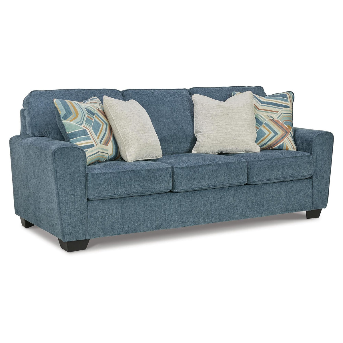 Blue Chenille 3 Seater Couch W175432