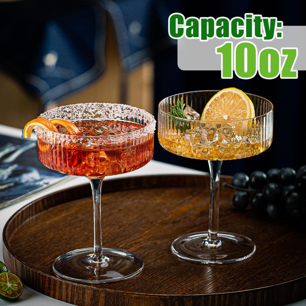 12 Pcs 10oz Acrylic Stem Cocktail Glassware Set R687