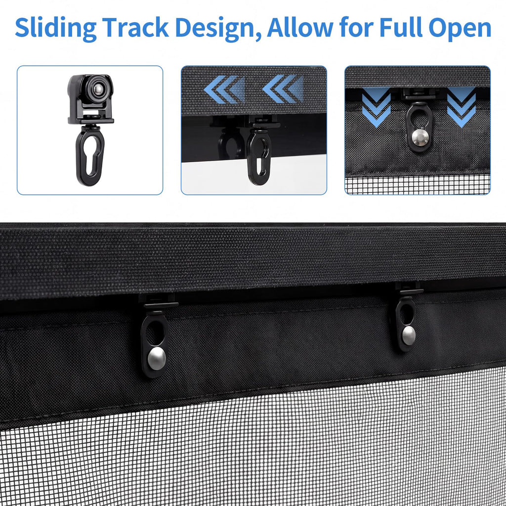 72x80 Inch Retractable Magnetic Screen Door Z1455