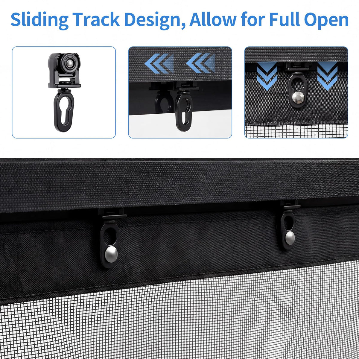 72x80 Inch Retractable Magnetic Screen Door Z1455