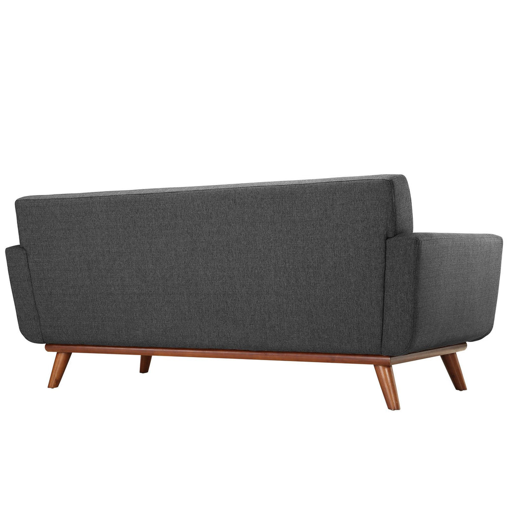 Gray Upholstered Fabric Loveseat X985385