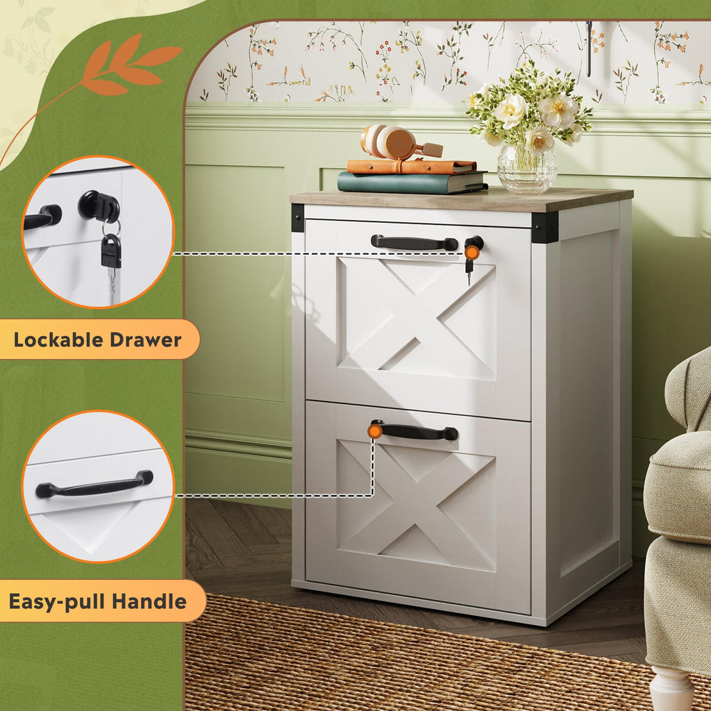 2-Drawer File Cabinet with Lock G413198
