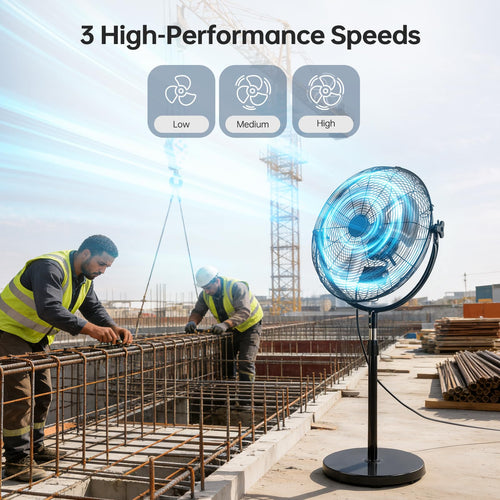 20 Inch Heavy Duty High Velocity Metal Stand Pedestal Fan R47997