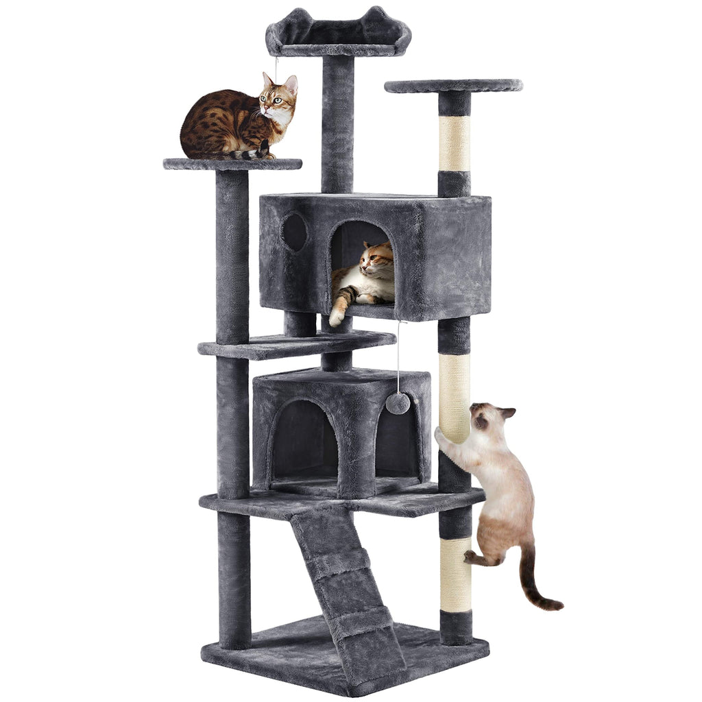 70in Multi-Level Cat Tree with Sisal Scratching Posts V6183